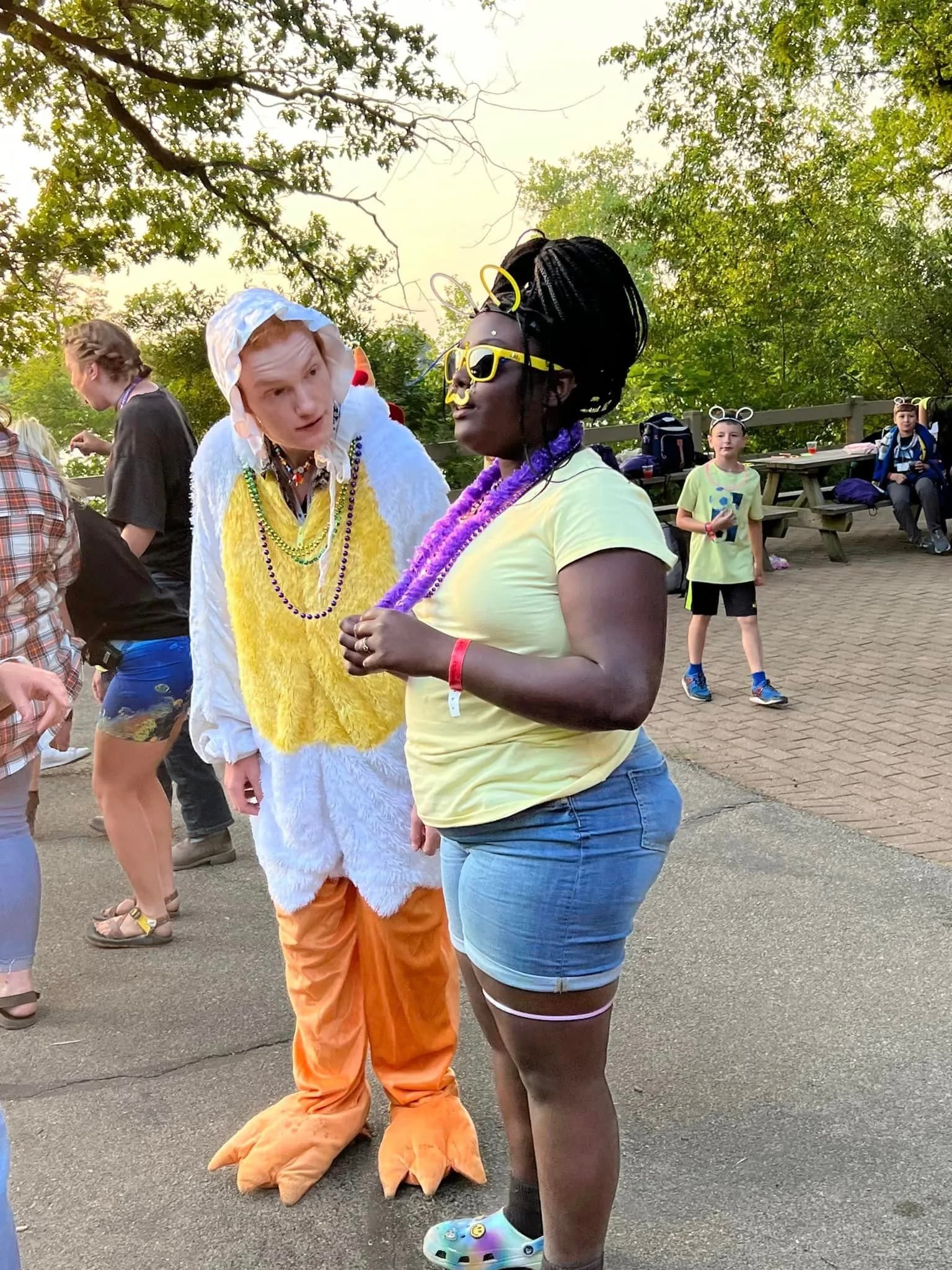 Henri in costume having fun at camp